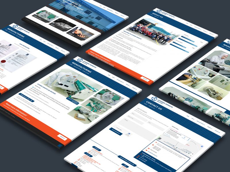 website development for Japan electronics company