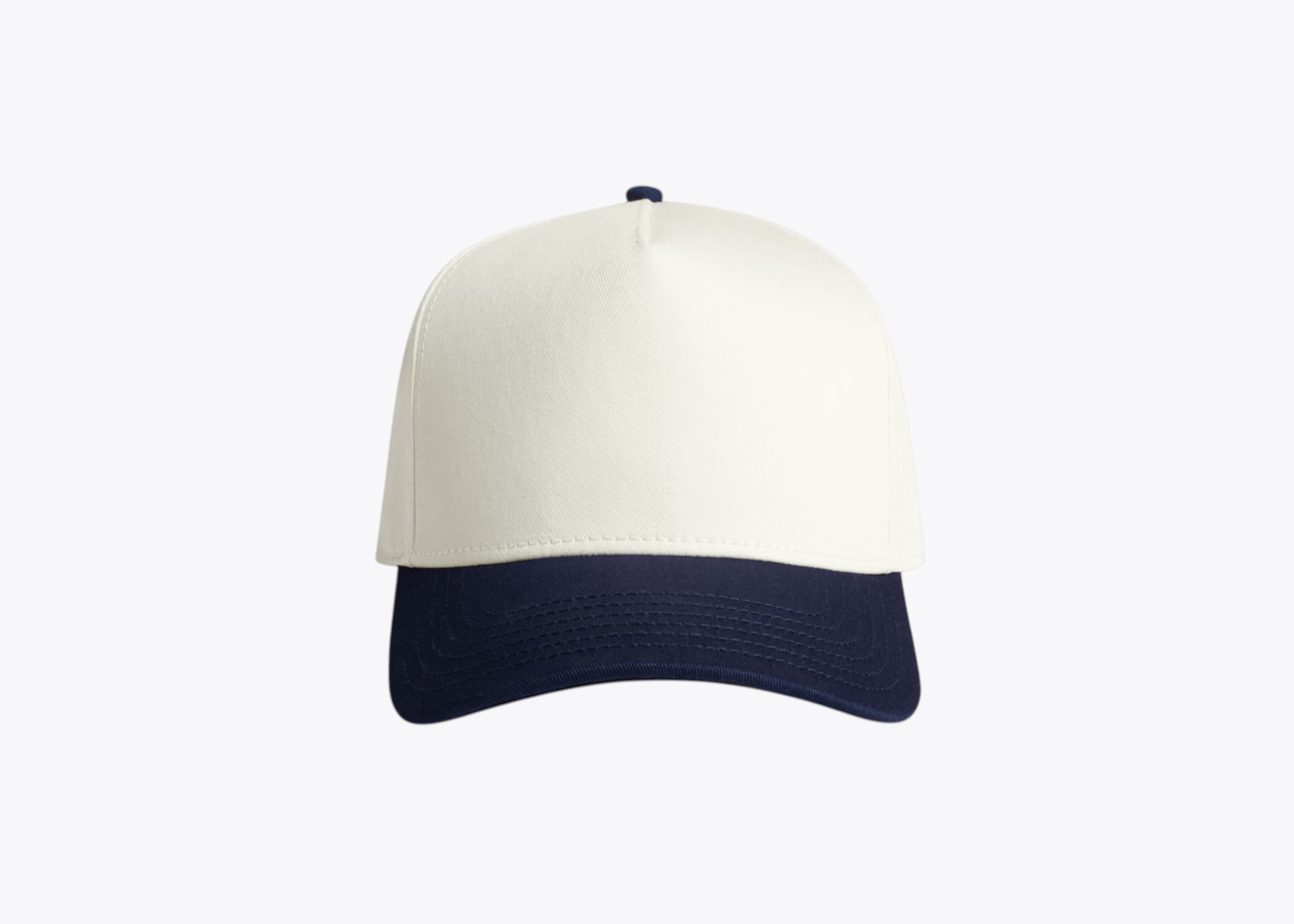 AS Colour 1165 Frame Two-Tone Cap in Natural/Midnight (size:one size fits most, view:front)