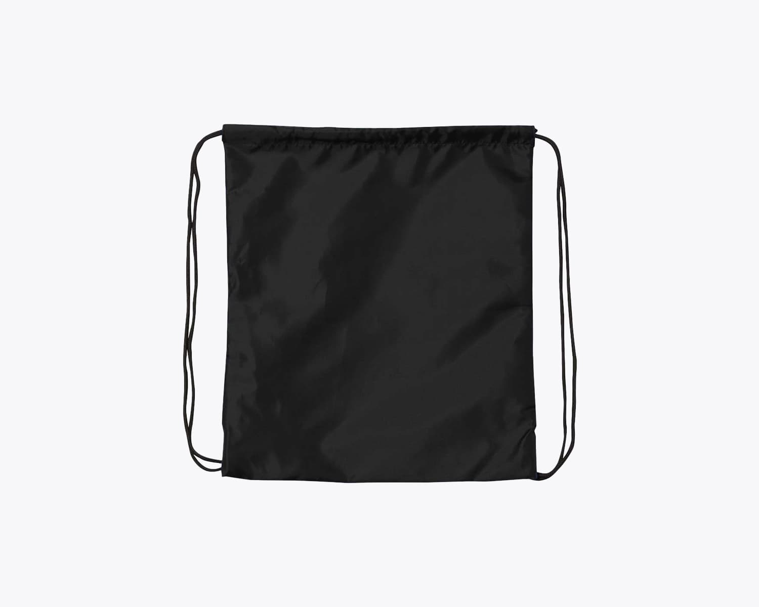 Liberty Bags 8893 Basic Drawstring Backpack in Black (size:one size fits most, view:front)