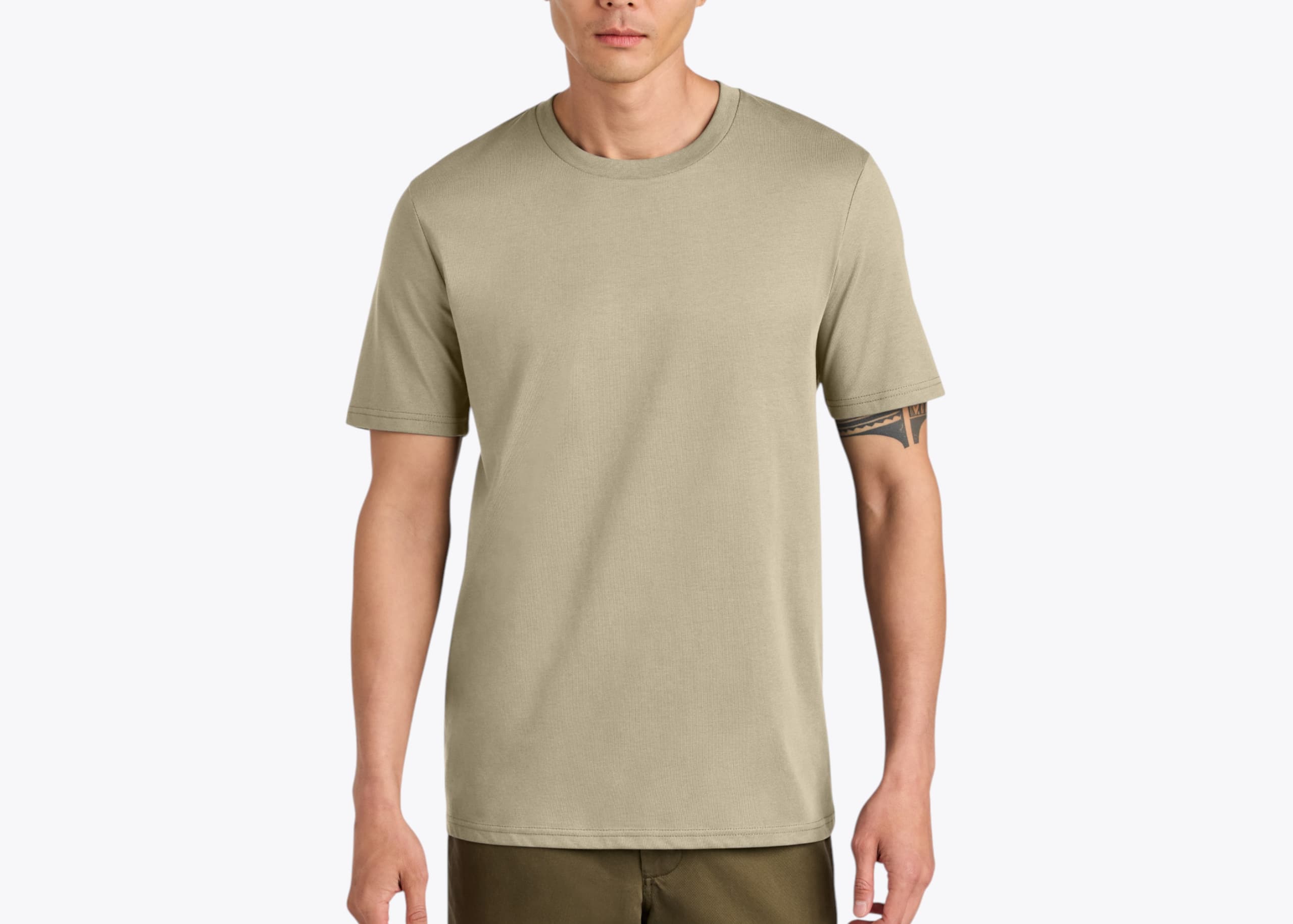 Stanley/Stella SXU001 Unisex Creator 2.0 Tee in Desert Dust (size:medium, view:front)