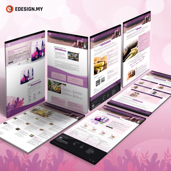 Healthy Drinks Website created by eDesign Malaysia