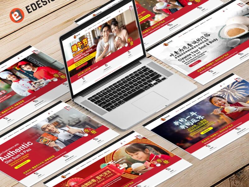 pau & dim sum website design and maintenance by Edesign Malaysia